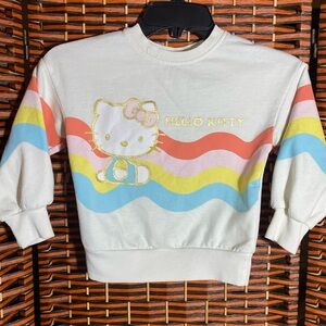 Hello Kitty Rainbow Sweatshirt XS (4–5) Girls | Sanrio Licensed